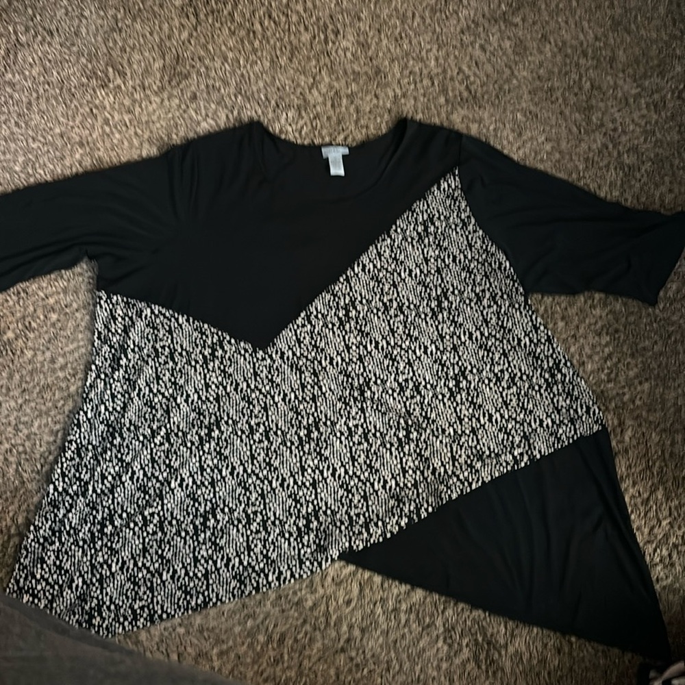 V neck tunic top
